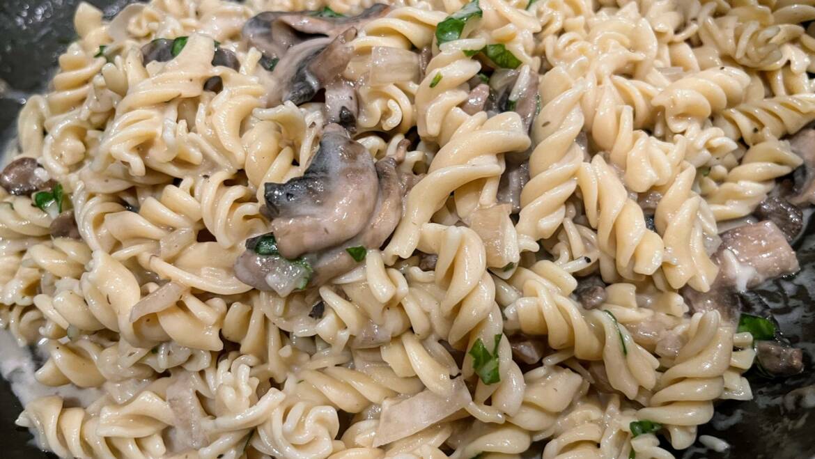 Coconut Cream Marsala Sauce Pasta