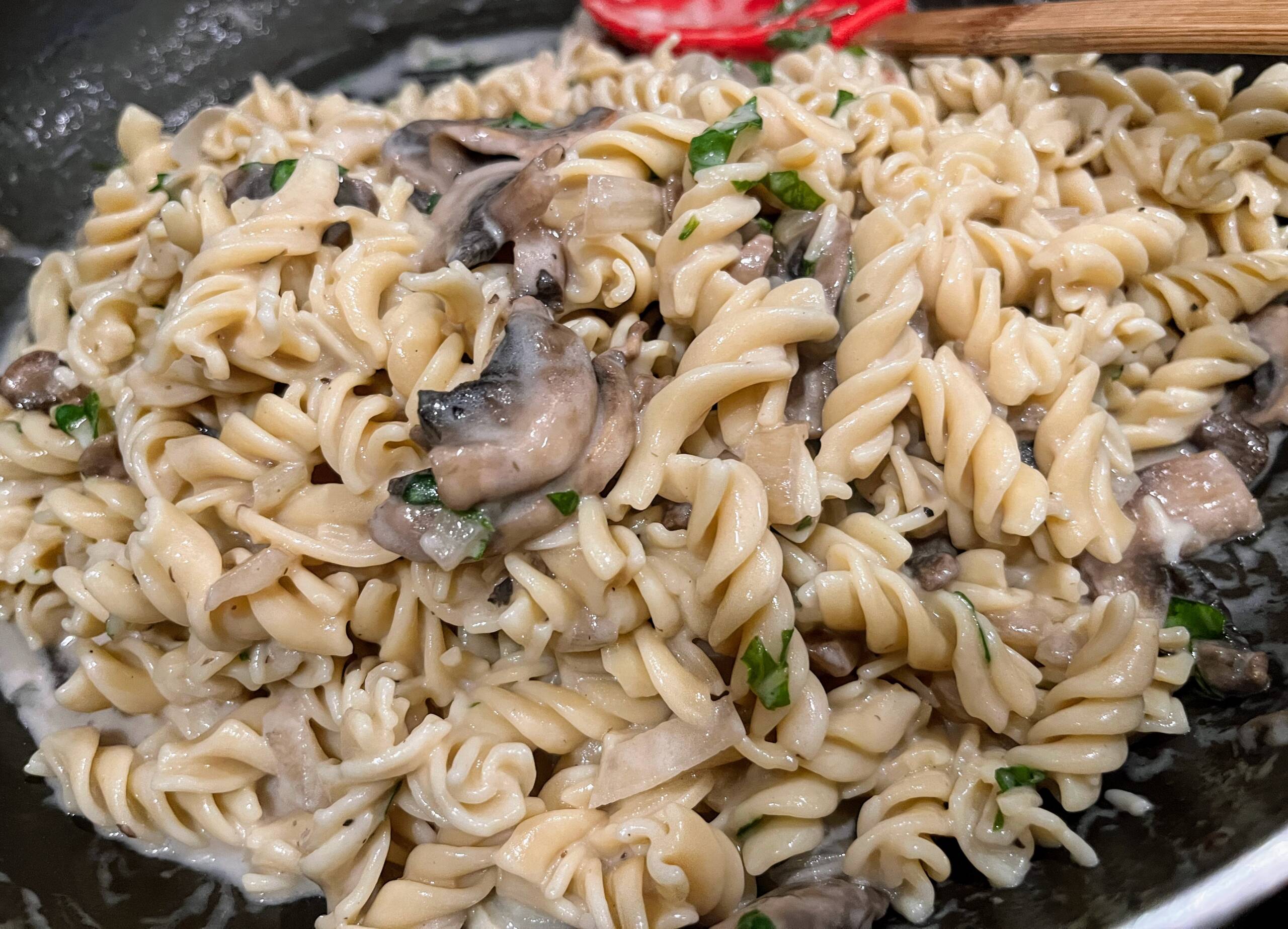 Coconut Cream Marsala Sauce Pasta